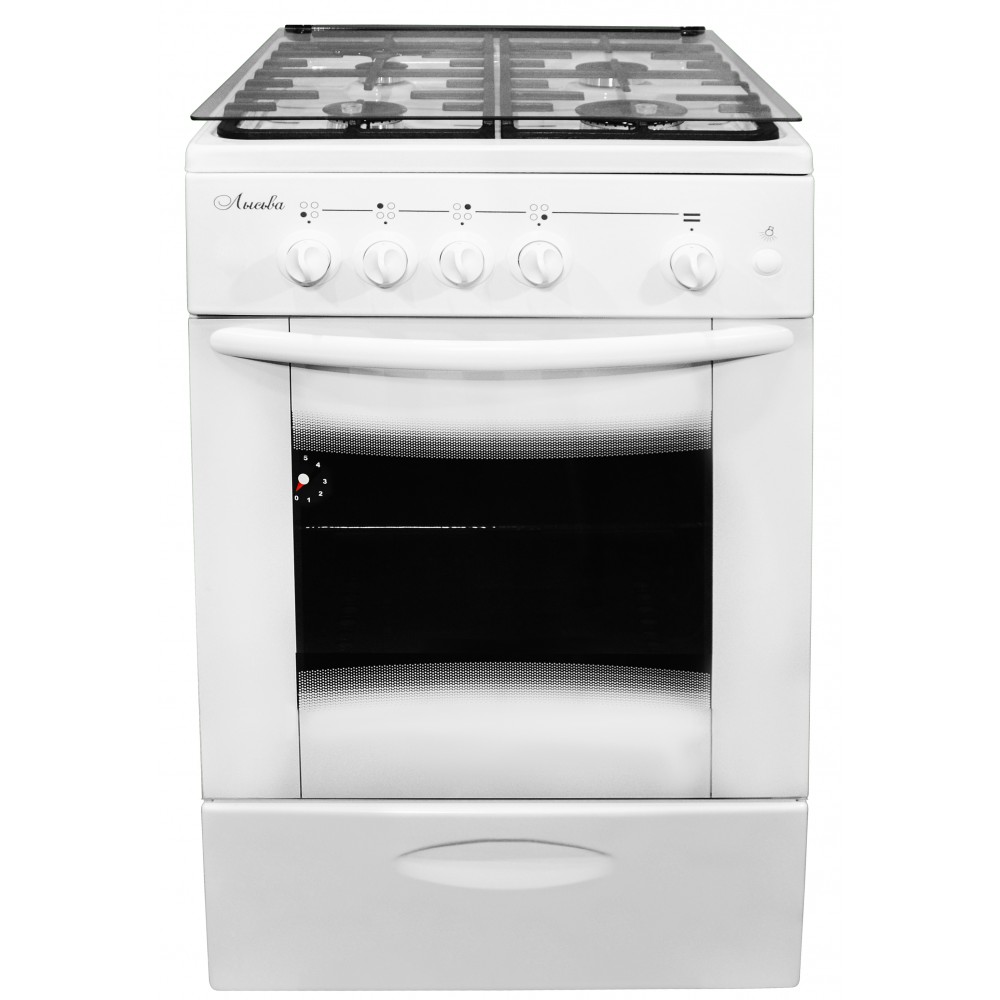 Плита газовая ЛЫСЬВА ГП 400МС-2у белая ст/крышка