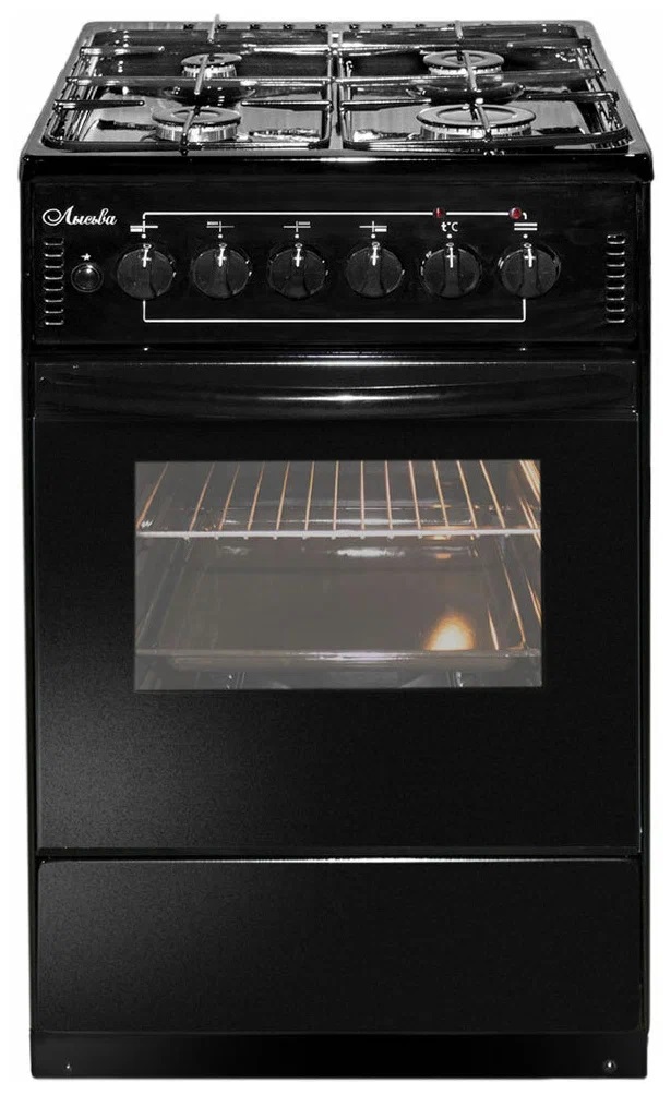 Плита комбинированная Лысьва ЭГ 401-2у черная