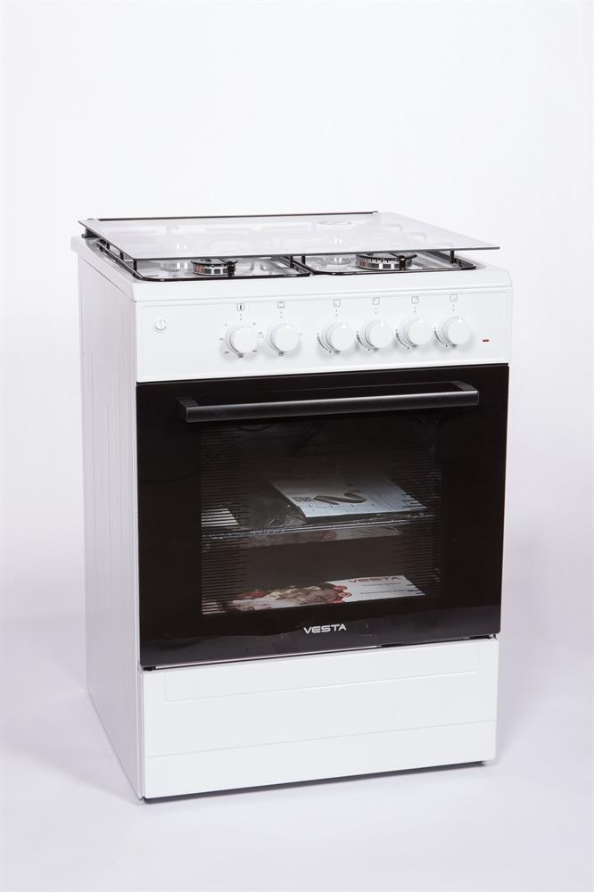 Плита комбинированная VESTA Valencia VGE 50 10-E Белый Ex