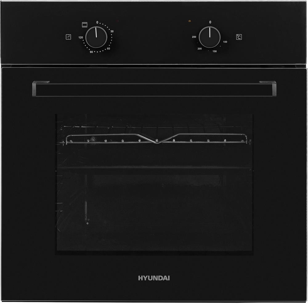 Электрический духовой шкаф Hyundai 6003.01 BG черное стекло