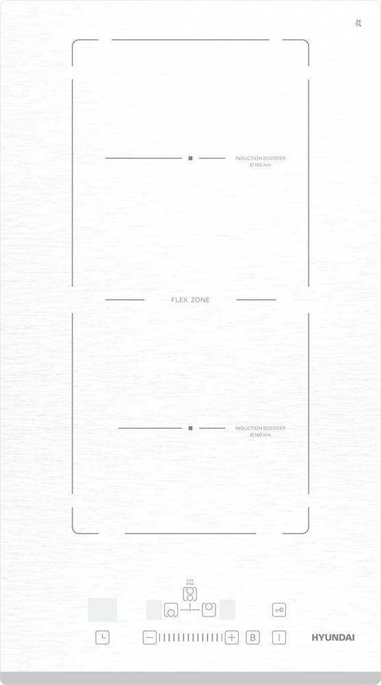 Индукционная варочная поверхность Hyundai HHI 3772 WG белый