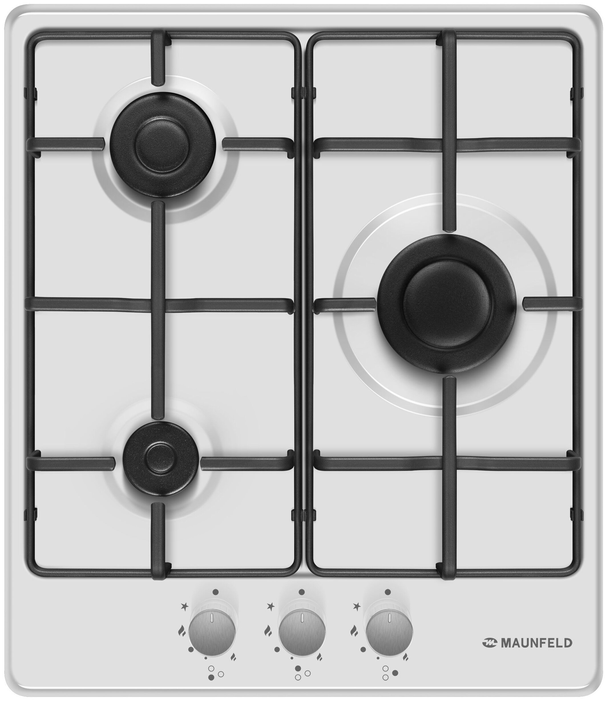 Газовая варочная поверхность Maunfeld EGHE.43.3STS-EW