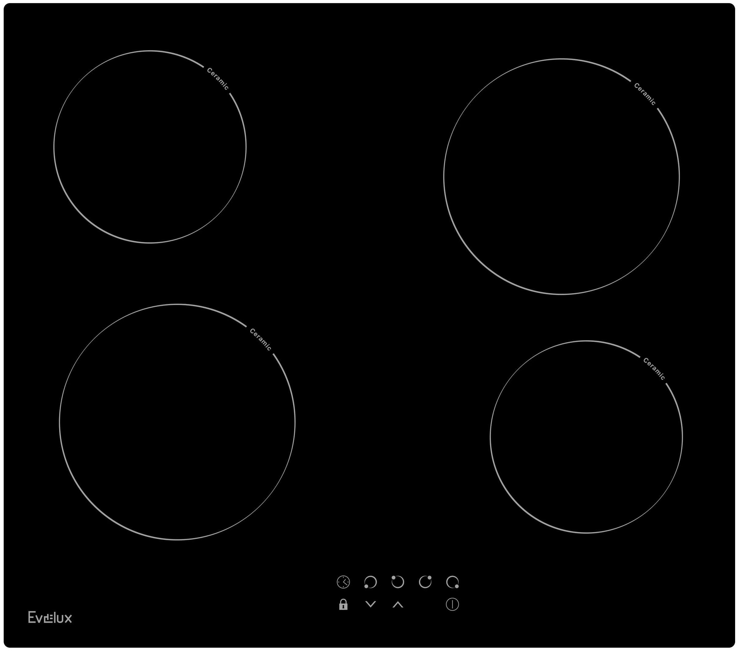 Электрическая варочная поверхность Evelux HEV 640 B