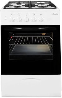 Плита газовая ЛЫСЬВА ГП 400МC-2у белая без крышки