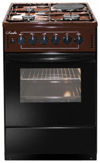 Плита комбинированная Лысьва ЭГ 1/3г01-2у коричневый