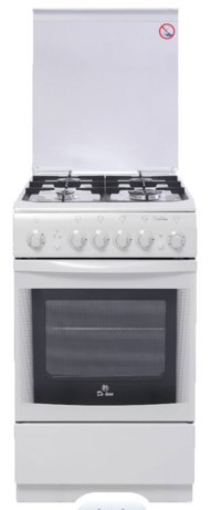 Плита газовая De Luxe 506040.03г (кр.) ч/р